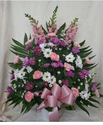 Lovingly Pastel Sympathy Arrangement FHF-S54423 Fresh Flower Sympathy 
