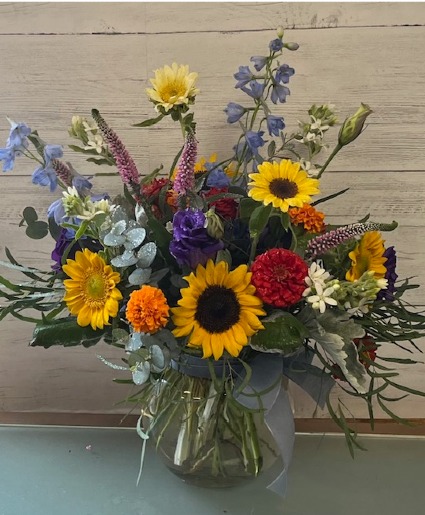 Low Country Flower Garden Vase Arrangement