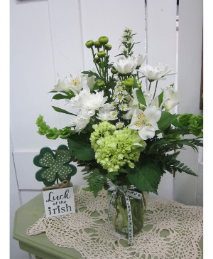 Luck of the Irish vase arrangement