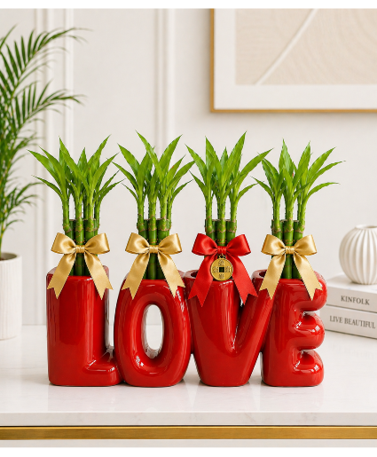 Lucky Hearts Bamboo Arrangement Call Us for Faster Service & Daily Specials: (915) 303-8500 Text Us to Order Anytime: (915) 505-3708 Your trusted source for Flowers & Delivery in El Paso TX