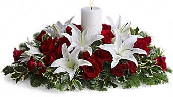 Luminoues Lilies Centerpiece 