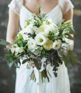 Lush Garden Wedding Hand Gathered Bouquet