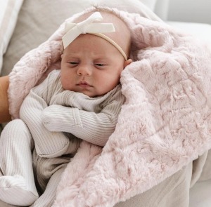 Lush Mini Blankets-Blush Pink Baby Gifts