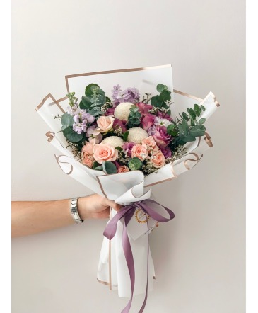 Lux Wrapped Fresh Floral Bouquet  in Sedalia, MO | State Fair Floral