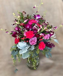Luxury Purples Vase Arrangement