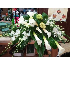 Luxury White Casket  Spray  Casket Spray 