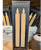 LuxuryLite 8.5 in led flickering flame taper candles