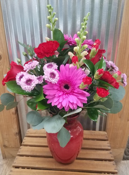 Summer is Here Bouquet Bright & Colorful Fresh Floral in Vase