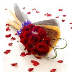 Madly Red Roses Bouquet of 12