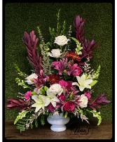 Magenta Sunset Urn 