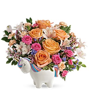 Magical Garden Unicorn Bouquet assorted flowers