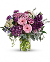 Magnificent Mauves Bouquet vase