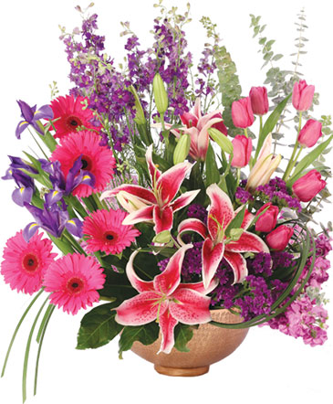 Magnificent Magenta Flower Arrangement in Albany, NY | Ambiance Florals & Events