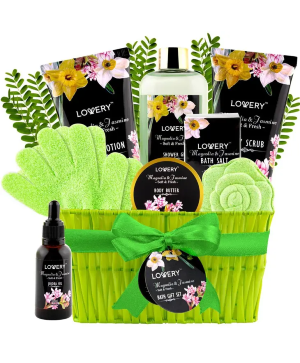Magnolia Jasmine Bath Gift Set Gift Basket