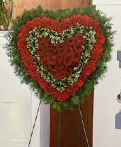 Majestic Standing Heart Spray FHF-S541200 Funeral Standing Spray