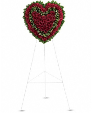 Majestic Heart funeral wreath