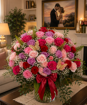 Majestic Love Bouquet Call Us for Faster Service & Daily Specials: (915) 303-8500 Text Us to Order Anytime: (915) 505-3708 Your trusted source for Flowers & Delivery in El Paso TX 