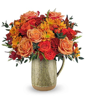 Majestic Meadow Pitcher Floral Arrangement in Riverside, CA | Willow Branch Florist of Riverside