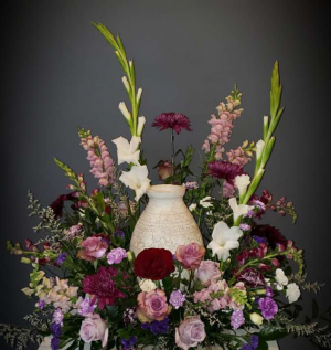 Majestic Purple Urn Wreath  