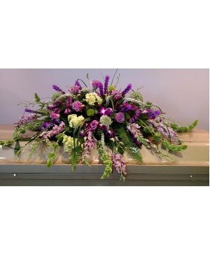 Majestic Purples  Casket Spray 