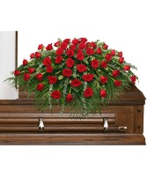 MAJESTIC ROSE CASKET SPRAY FSN-ROSE