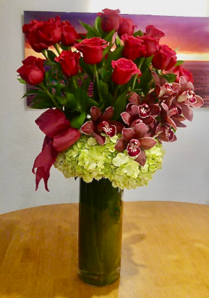 Majestic Two Dozen  Rose Arrangement