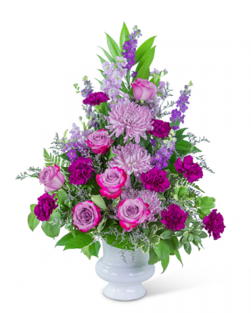 Majestic Urn Sympathy Arrangement