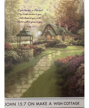 Make a wish Cottage (John 15:7) Throw