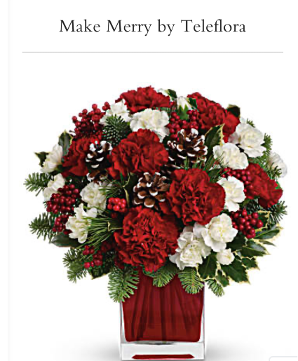 Make Merry Christmas arrangement Christmas arrangement