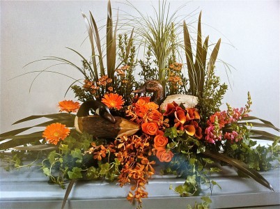 MALLARDS AT REST CASKET BLANKET Funeral Flowers