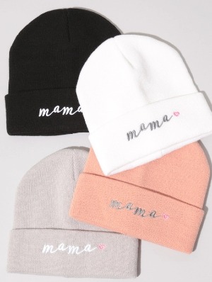 Mama Embroidered Beanie GIft Shop