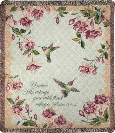  Ruby Among the Fuchsias Manual 50x60" Throw