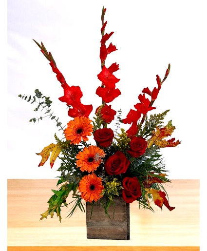 Maple Memories  Wooden Box Arrangement