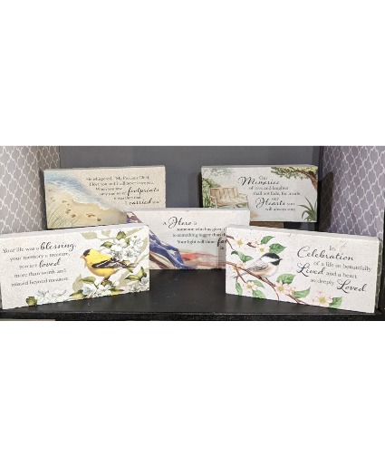 Marble Sympathy Plaques 
