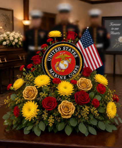 Marine Corps Honor & Glory Tribute Call Us for Faster Service & Daily Specials: (915) 303-8500 Text Us to Order Anytime: (915) 505-3708 Your trusted source for Flowers & Delivery in El Paso TX 