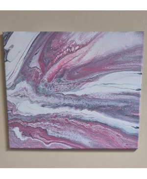 Pretty Pink Waves Painting By BD Arts 