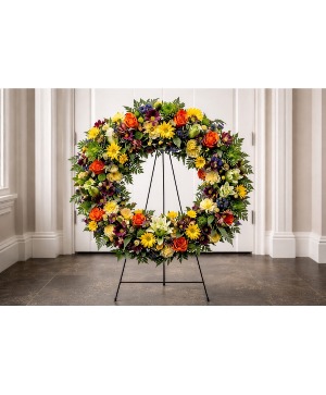 Masculine Wreath fresh Funeral Wreath