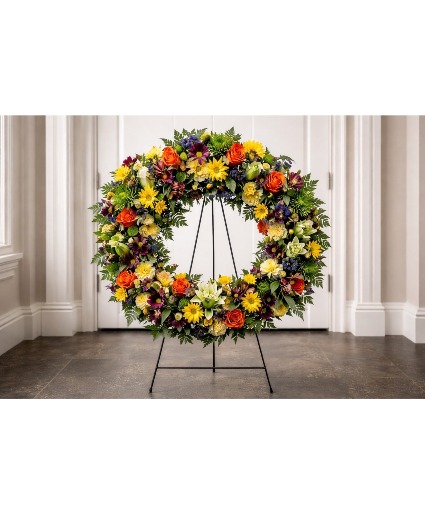 Masculine Wreath fresh Funeral Wreath