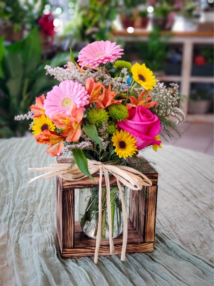 Mason Jar Block Arrangement 