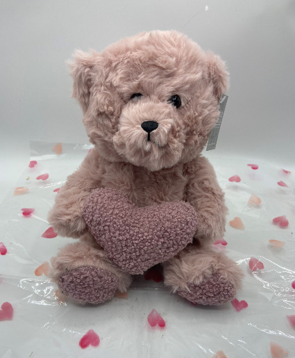 Mauve Heart Bear 
