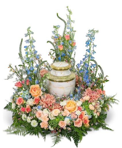 Meadow of Memories Cremation Tribute Flower Arrangement