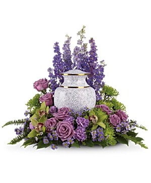 MEADOWS OF MEMORIES FUNERAL URN ARRANGEMENT