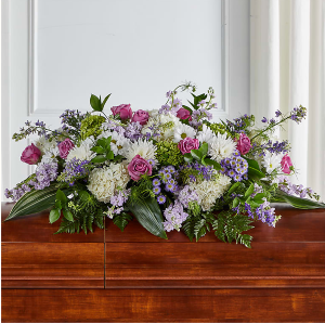 Meadows of Serenity Funeral Casket Spray