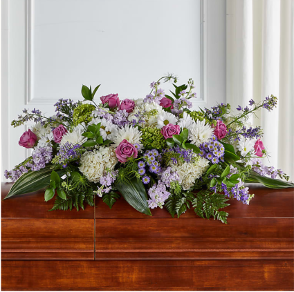 Meadows of Serenity Funeral Casket Spray