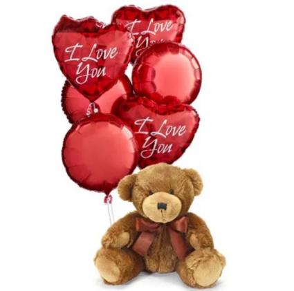 Med size teddy bear I love you bear