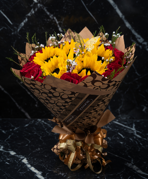 Mega Bochon ROSES AND SUNFLOWER BOCHON