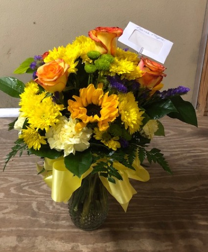 Mellow Yellow Fresh Cut Vase