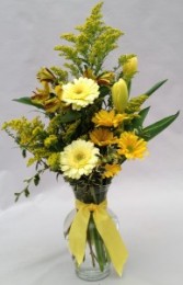 Mellow Yellow Vase Arrangement