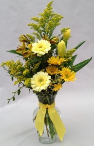 Mellow Yellow Vase Arrangement