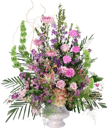 Memorable Purples Sympathy Urn in Sedalia, MO | State Fair Floral